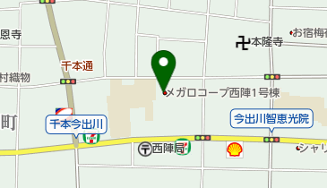 髪染本舗 西陣店の地図画像