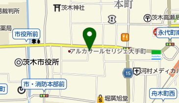 YTJ茨木スタジオの地図画像