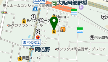 近鉄文化サロン 阿倍野の地図画像