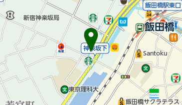 オアシス 飯田橋店の地図画像