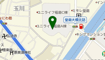 下福島プールの地図画像