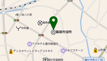 国分シビックセンターの地図画像