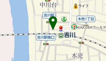 吉川市 視聴覚ライブラリーの地図画像