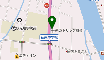 カトリック萩教会の地図画像