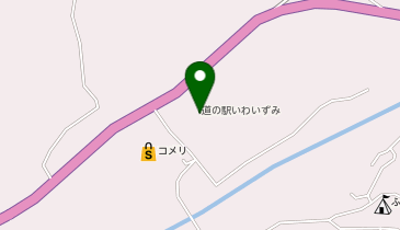 わくわく市場(道の駅いわいずみ)の地図画像