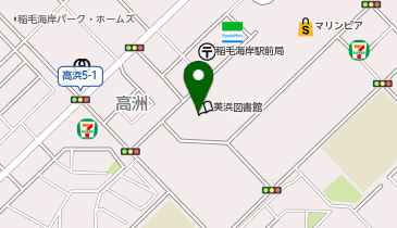 高洲コミニュティーセンターの地図画像