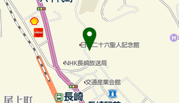 聖フィリッポ西坂教会の地図画像