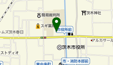 茨木市福祉文化会館(オークシアター)の地図画像