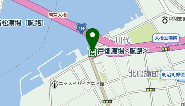 若戸航路 戸畑渡場の地図画像