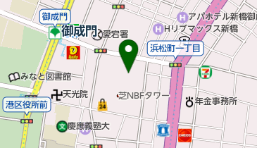 日本赤十字社 本社の地図画像