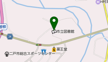 二戸市立図書館の地図画像