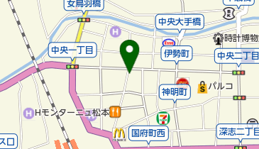 城下町の燈 旬酒場八よしの地図画像