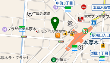 L.A Dance Center(エルエー ダンス センター) 本厚木の地図画像