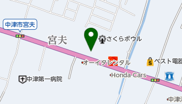 トライセン 中津店の地図画像