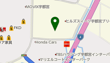バイクワールド インターパーク宇都宮店の地図画像