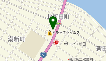 101(ワンオーワン) 高知潮江店の地図画像