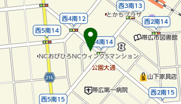 イーグルスクエア 帯広店の地図画像