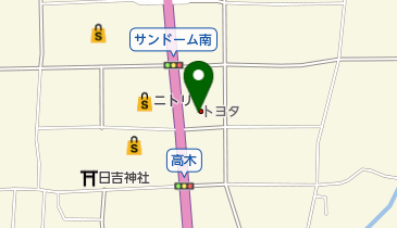 福井トヨタ サンドーム南店の地図画像