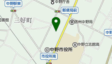 中野市市民会館の地図画像
