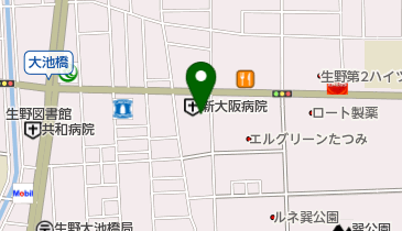 カトリック大阪大司教区 生野教会の地図画像