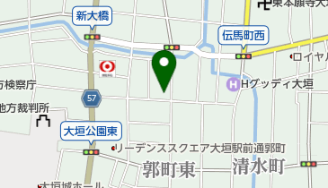 餃子のしんわの地図画像