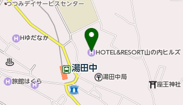 HANA HOTEL&RESORT(ハナ ホテルアンドリゾート) 山の内ヒルズ店の地図画像