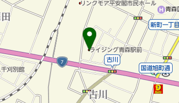 ライジング 青森駅前の地図画像