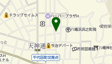 くすりのカメオカ 八幡浜商店街の地図画像
