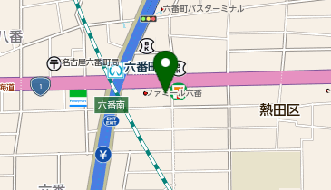 美容プラージュ 六番町店の地図画像