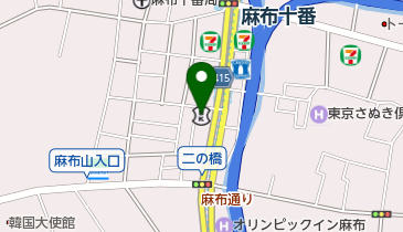 トーマス体操スクール 麻布校の地図画像