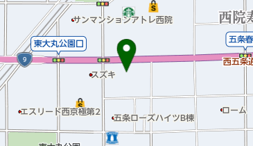 京都スバル 五条店の地図画像