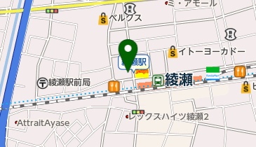 バーガーキング 綾瀬駅前店の地図画像