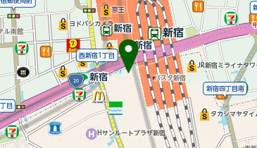 BOUL'ANGE(ブールアンジュ)新宿サザンテラス店の地図画像
