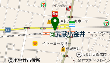 nonowa 武蔵小金井 MUSAKO GARDEN(ノノワ ムサシコガネイ ムサコ ガーデン)の地図画像