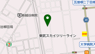 華雅苑 越谷店の地図画像