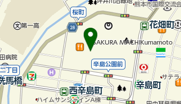 辰杏珠 SAKURA MACHI Kumamoto店の地図画像