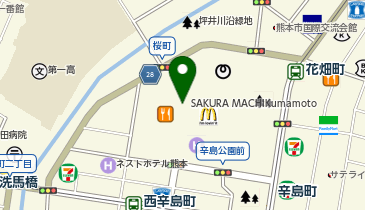 ヒライ サクラマチクマモト店の地図画像