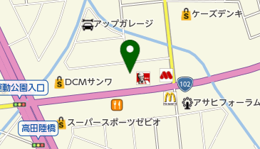 パチンコニュー北大弘前店 ホールの地図画像