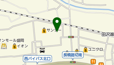 将軍 盛岡店の地図画像