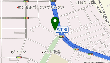 八丁温泉の地図画像