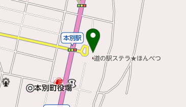 道の駅ステラほんべつ 地元特産品販売コーナーの地図画像