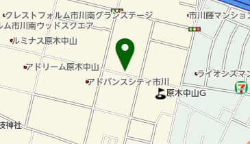 ドーミー原木中山の地図画像