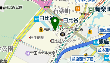 東宝株式会社 試写室の地図画像