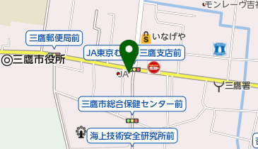 JA東京むさし 三鷹経済センターの地図画像