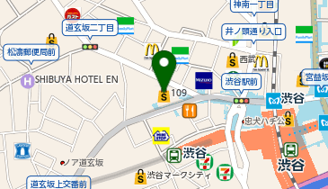 BOX CAFE & SPACE(ボックス カフェ アンド スペース) 渋谷109店の地図画像