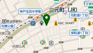 アカペラスタジオ ベースオントップ 神戸元町店の地図画像