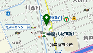 創作和食&times;JAZZ 芦屋 SATSUMAFUJI(ジャズ アシヤ サツマフジ)の地図画像