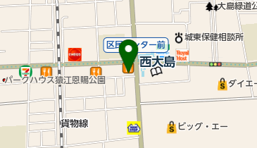 バーガーキング 西大島駅前店の地図画像