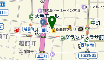 クロワッサンの店 富山店の地図画像