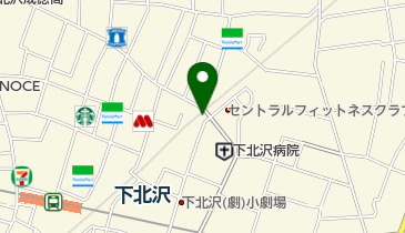 下北線路街 空き地の地図画像